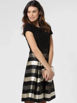 Marie Lund Damen Abendkleid in schwarz gold