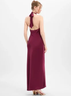 Marie Lund Damen Abendkleid in himbeer - Ärmel: ohne Arm