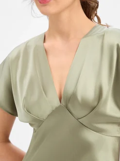 Marie Lund Damen Abendkleid in schilf - Länge: verkürzt