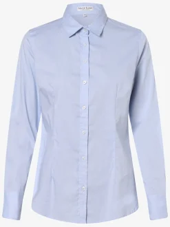 Marie Lund Damen Bluse in hellblau - Ausschnitt: Kent