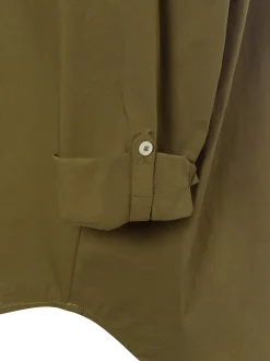 Marie Lund Damen Blusenshirt in khaki - Ärmel: langarm