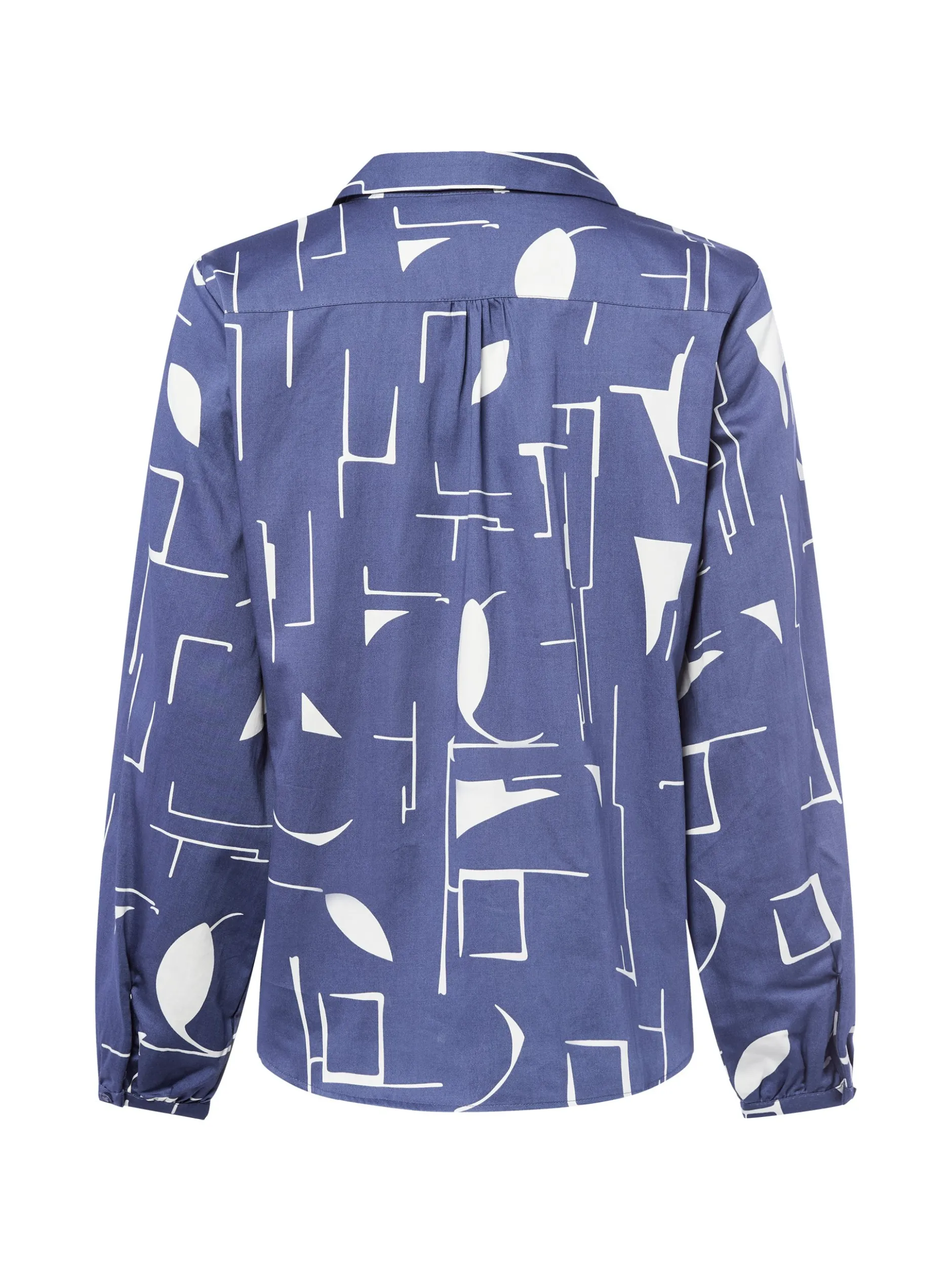 Marie Lund Damen Blusenshirt in indigo ecru