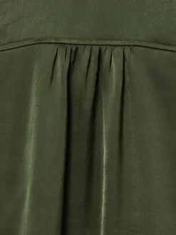 Marie Lund Damen Blusenshirt in tanne - Ärmel: Halbarm