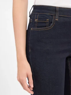 Marie Lund Damen Bootcut Jeans in marine - Länge: lang