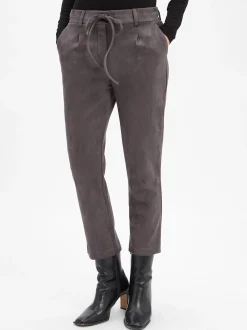 Marie Lund Damen Bundfaltenhose in anthrazit