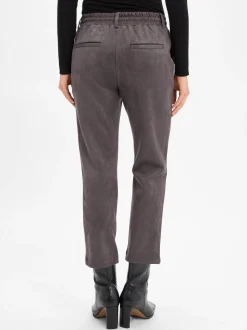 Marie Lund Damen Bundfaltenhose in anthrazit