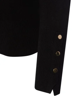 Marie Lund Damen Feinstrickpullover in schwarz