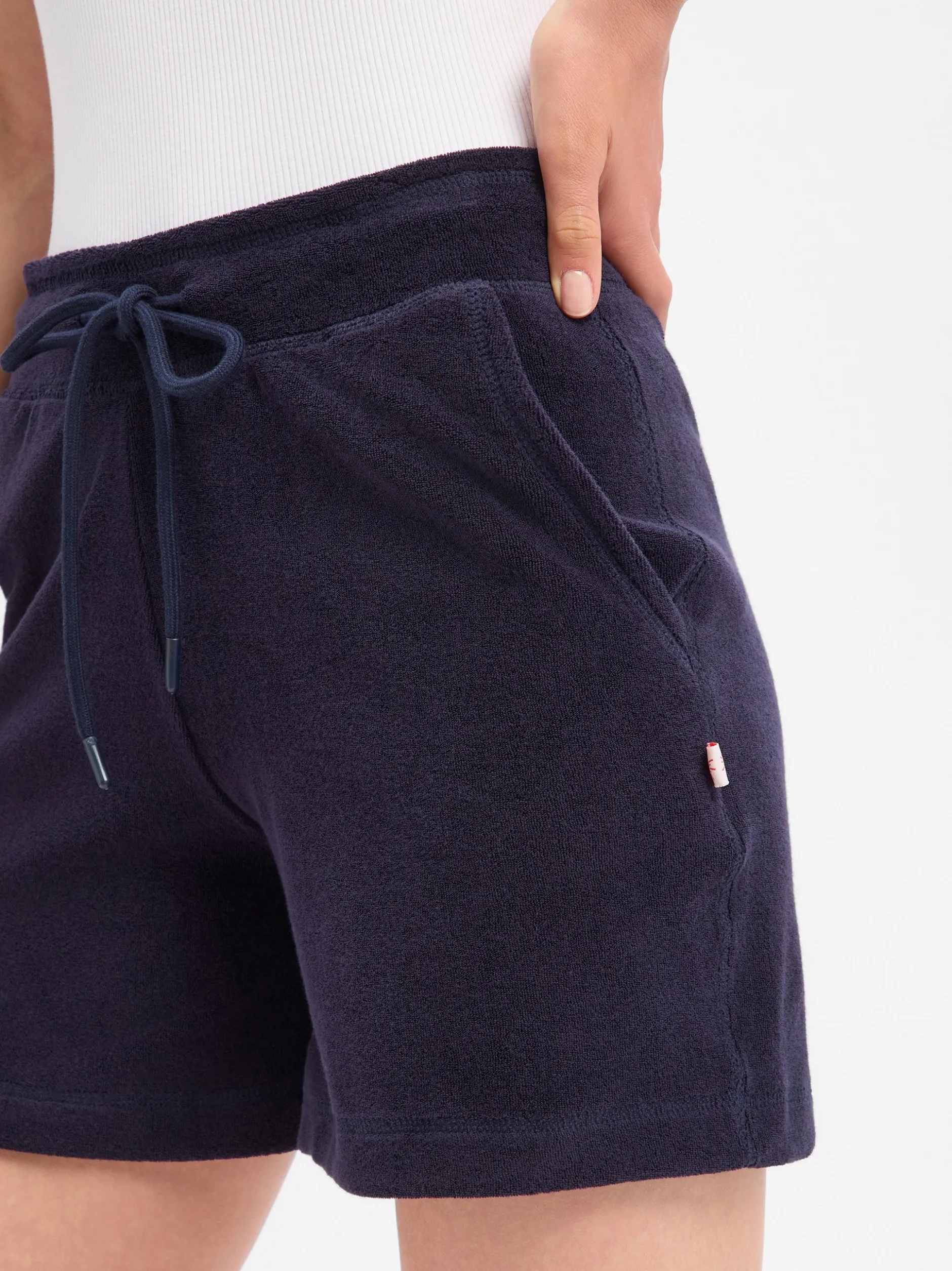 Marie Lund Damen Frottee-Shorts in marine