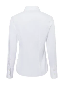 Marie Lund Damen Hemdbluse in weiß - Ärmel: langarm