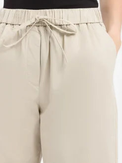 Marie Lund Damen Hose in beige - Länge: lang
