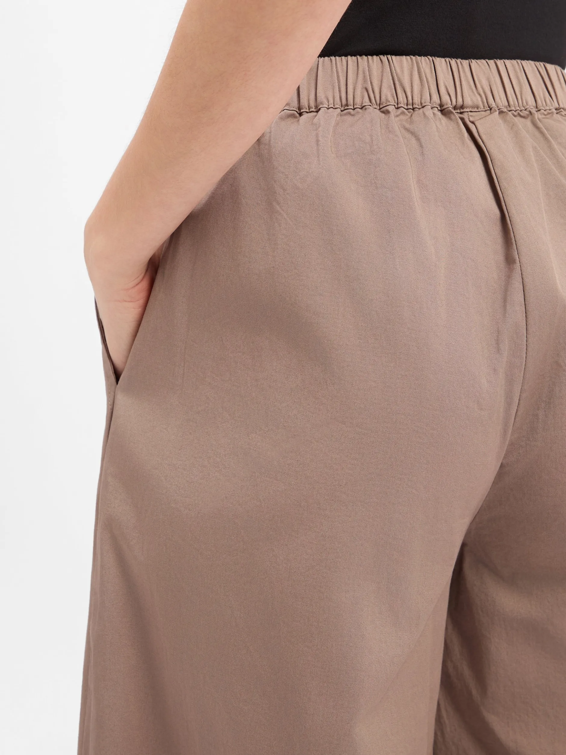 Marie Lund Damen Hose in braun - Länge: lang