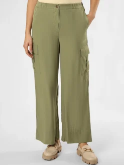 Marie Lund Damen Hose in khaki - Länge: lang