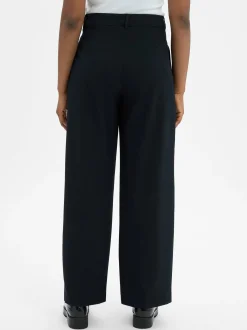 Marie Lund Damen Hose in marine - Länge: lang