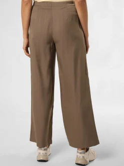 Marie Lund Damen Hose in taupe - Länge: lang