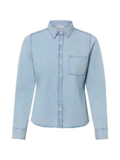 Marie Lund Damen Jeansbluse in light stone