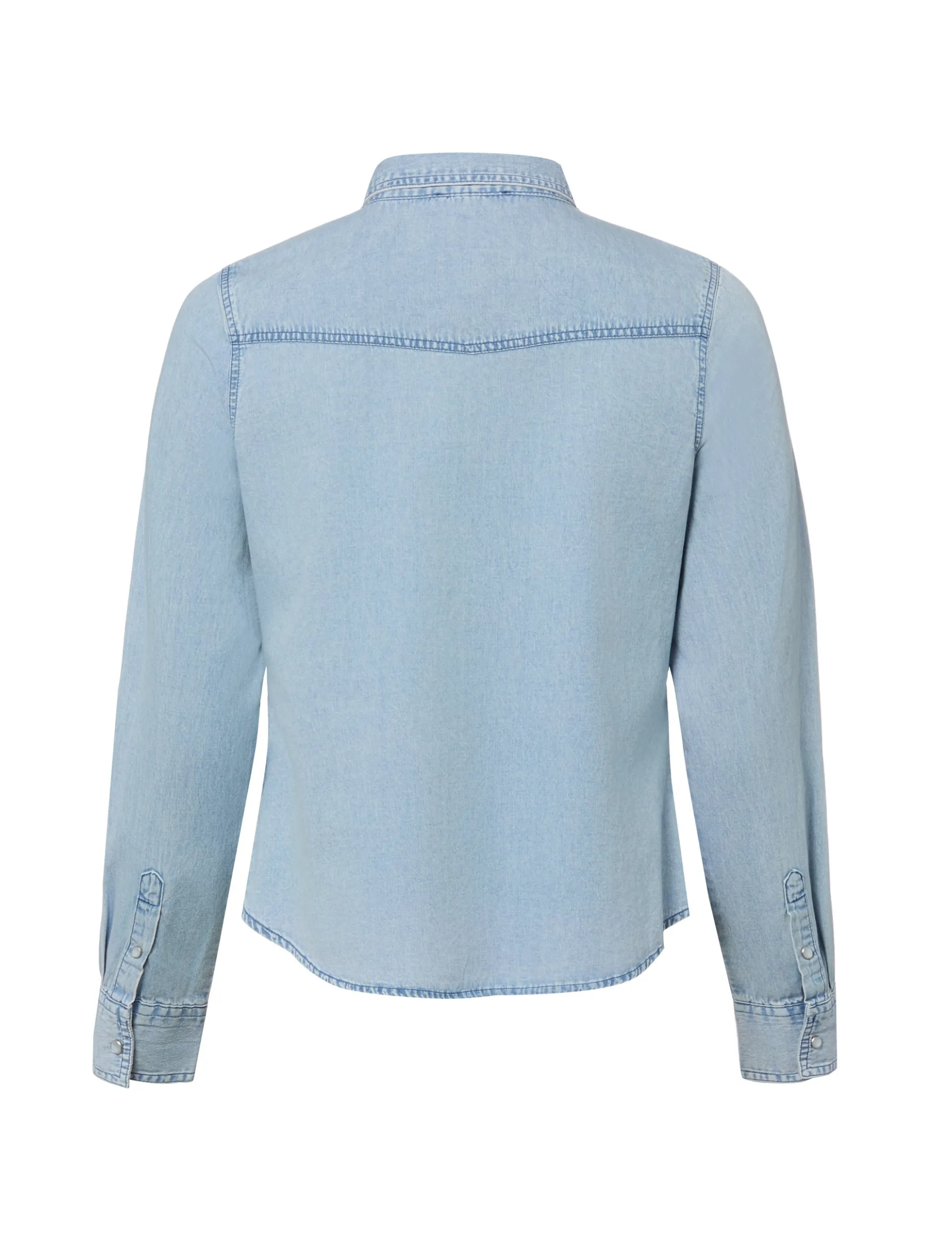 Marie Lund Damen Jeansbluse in light stone