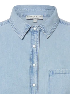 Marie Lund Damen Jeansbluse in light stone