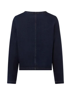 Marie Lund Damen Jeansjacke in marine - Ärmel: langarm