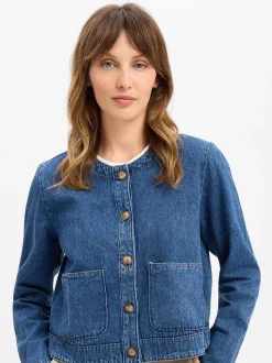 Marie Lund Damen Jeansjacke - Sofia in medium stone
