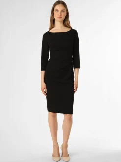 Marie Lund Damen Kleid in schwarz - Ausschnitt: U-Boot