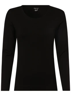 Marie Lund Damen Langarmshirt in schwarz