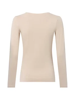 Marie Lund Damen Langarmshirt in beige - Ärmel: langarm