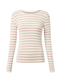 Marie Lund Damen Langarmshirt in altrosa beige