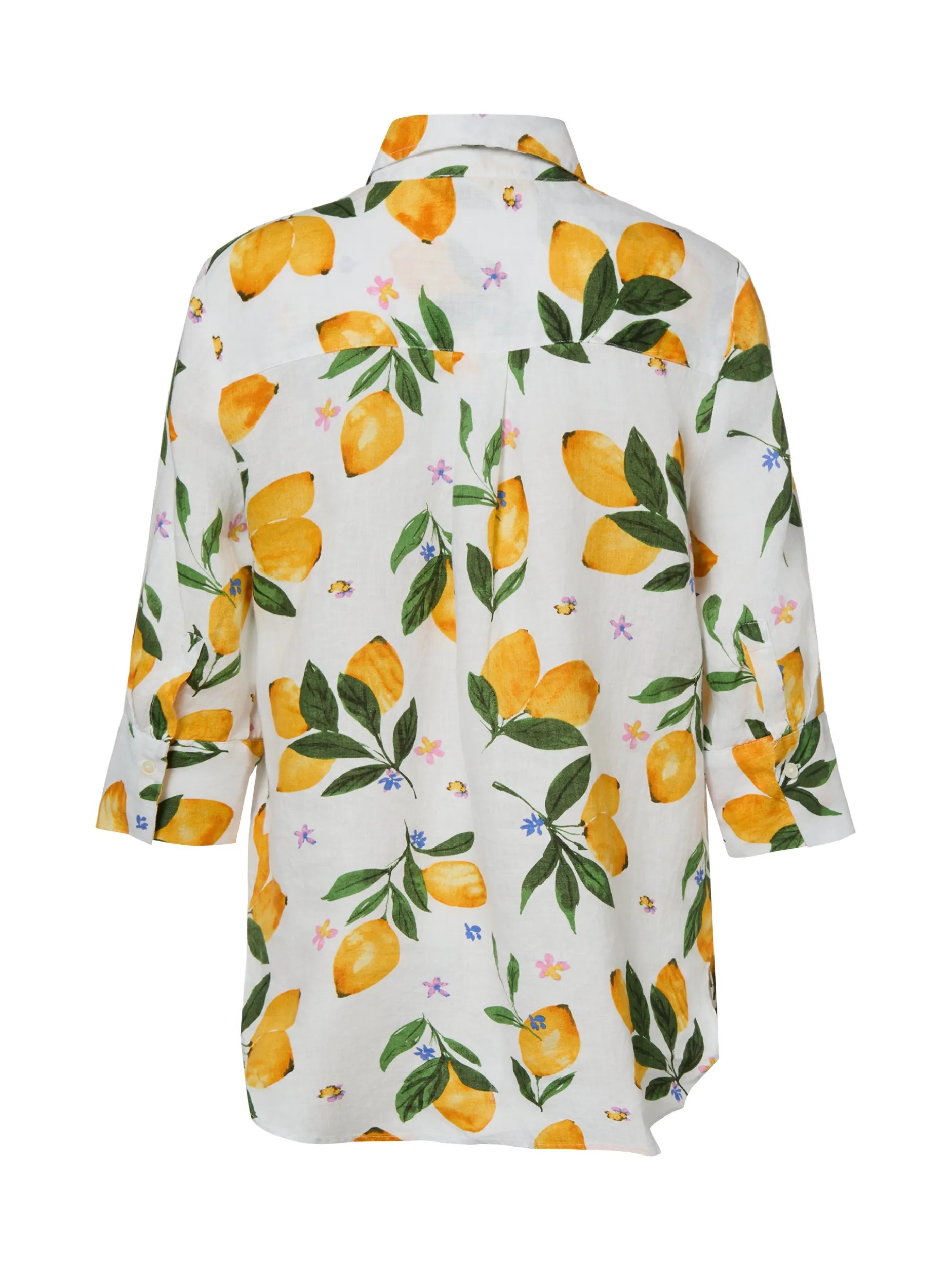 Marie Lund Damen Leinenbluse - Rihab in ecru gelb