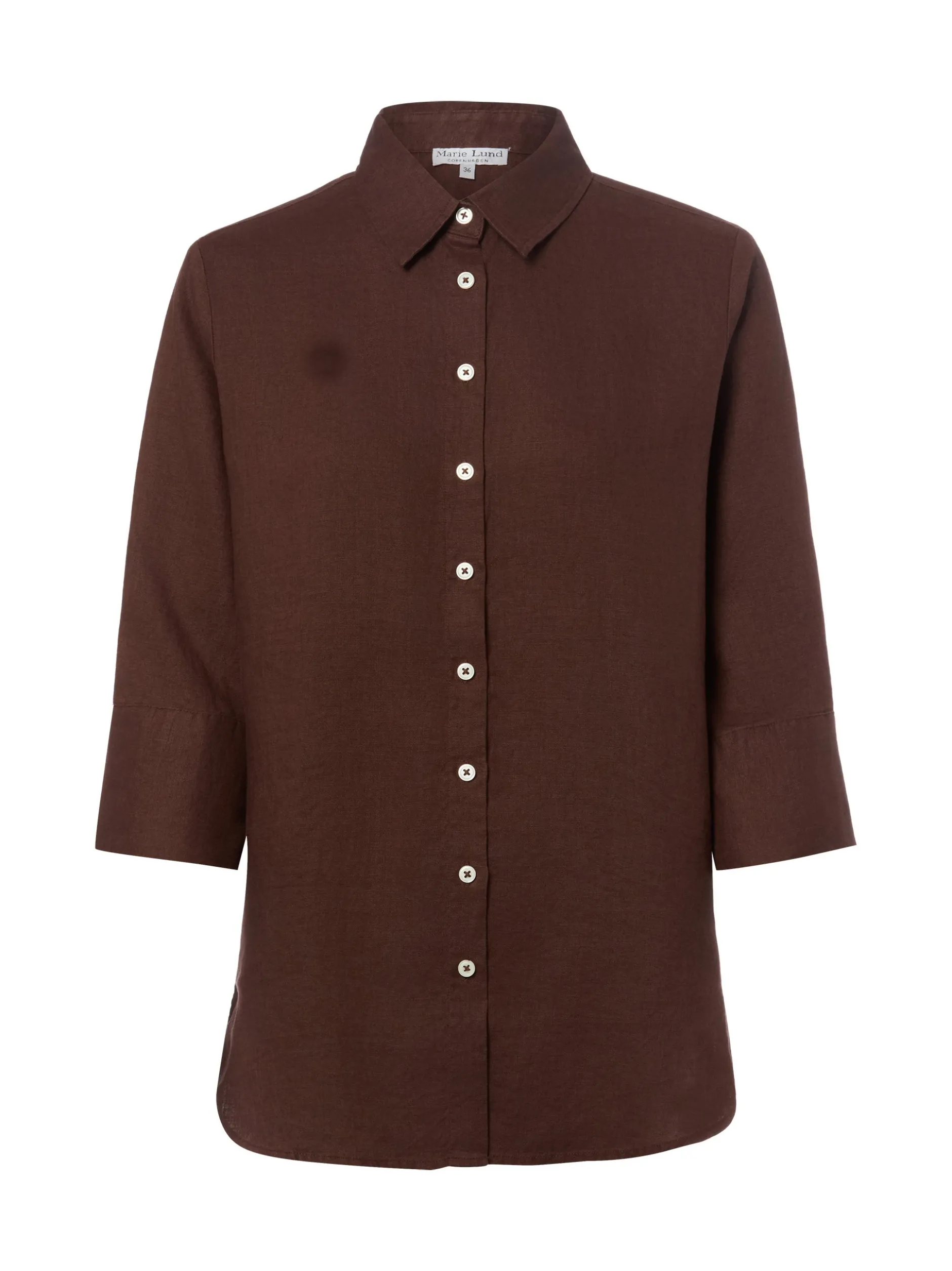Marie Lund Damen Leinenbluse - Rihab in schoko
