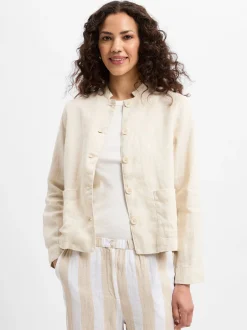 Marie Lund Damen Leinenbluse - Emma in beige