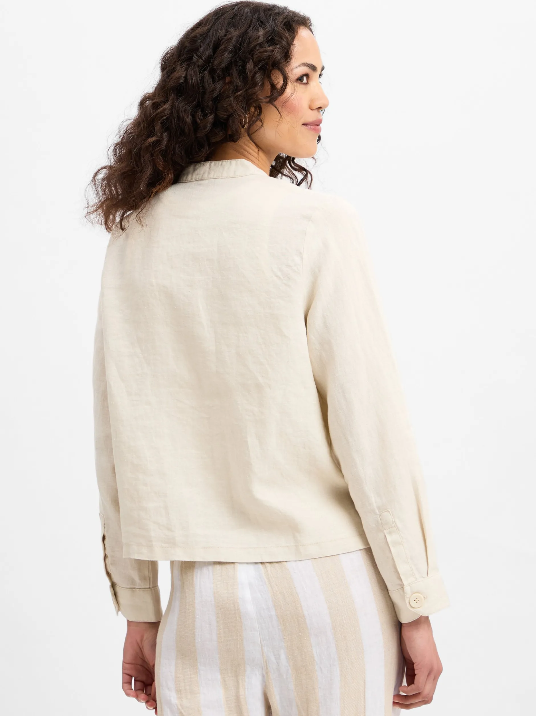 Marie Lund Damen Leinenbluse - Emma in beige
