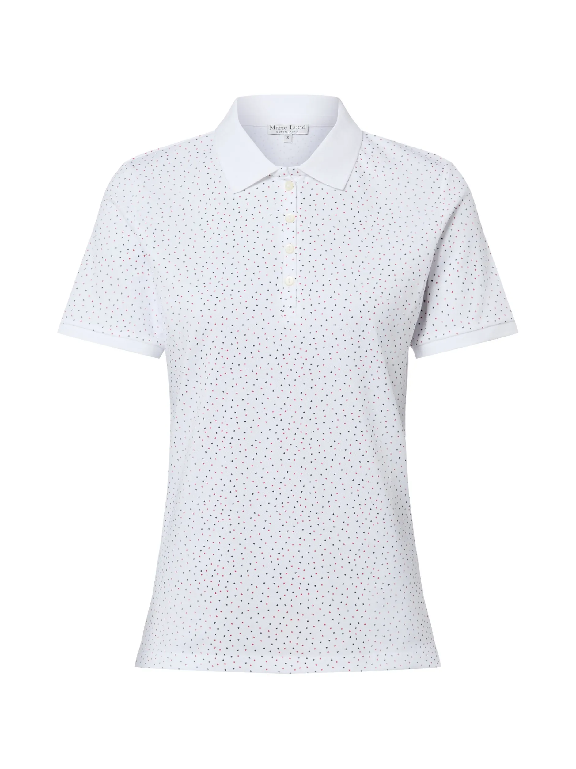 Marie Lund Damen Poloshirt in weiß rot