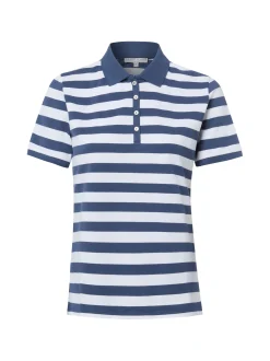 Marie Lund Damen Poloshirt in weiß indigo