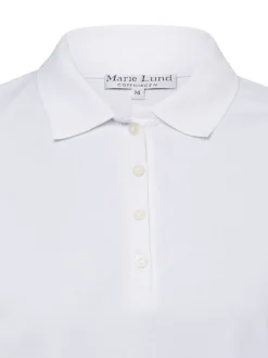 Marie Lund Damen Poloshirt in weiß - Ärmel: kurzarm