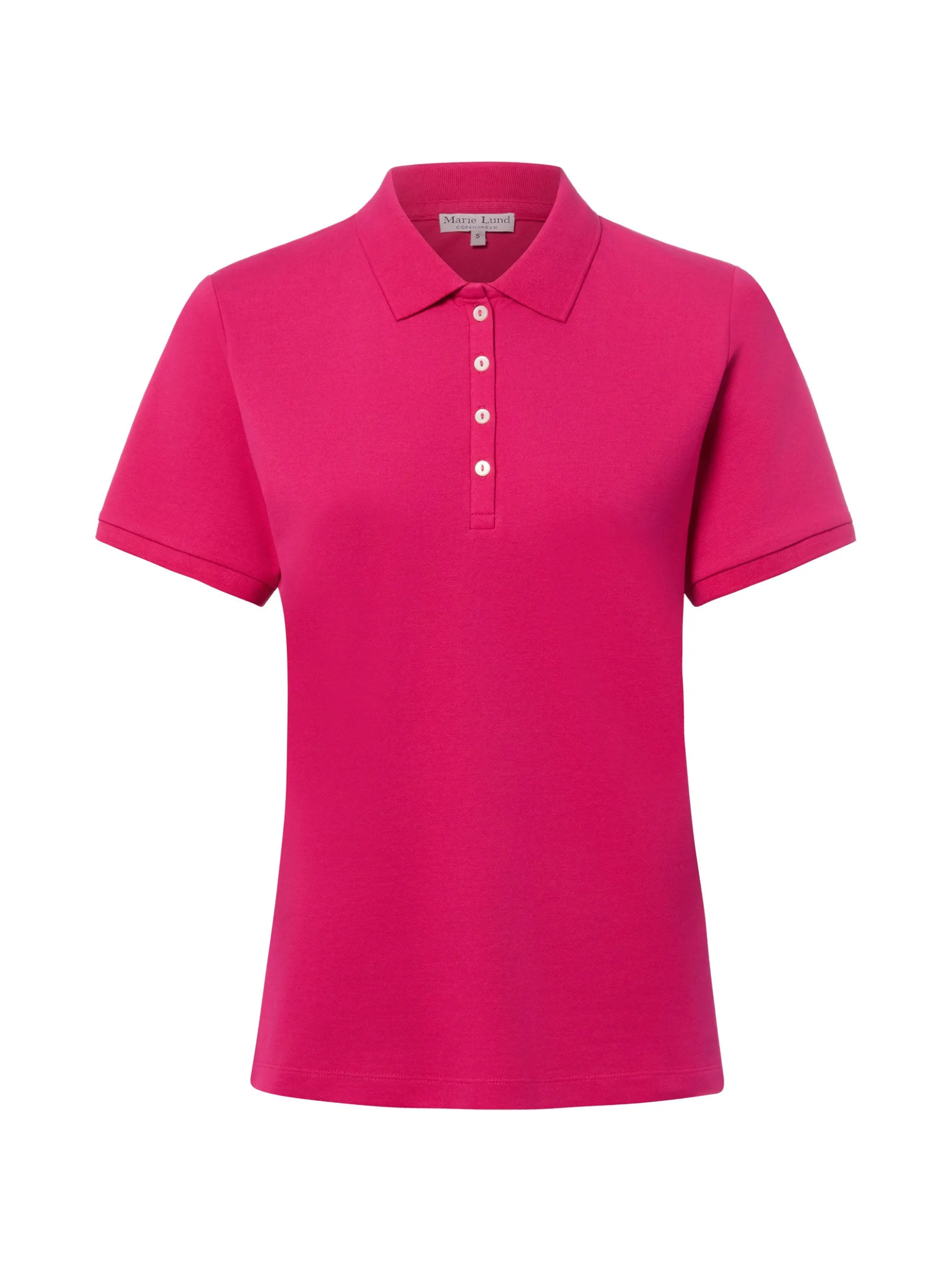 Marie Lund Damen Poloshirt in himbeer - Ärmel: kurzarm