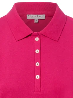 Marie Lund Damen Poloshirt in himbeer - Ärmel: kurzarm