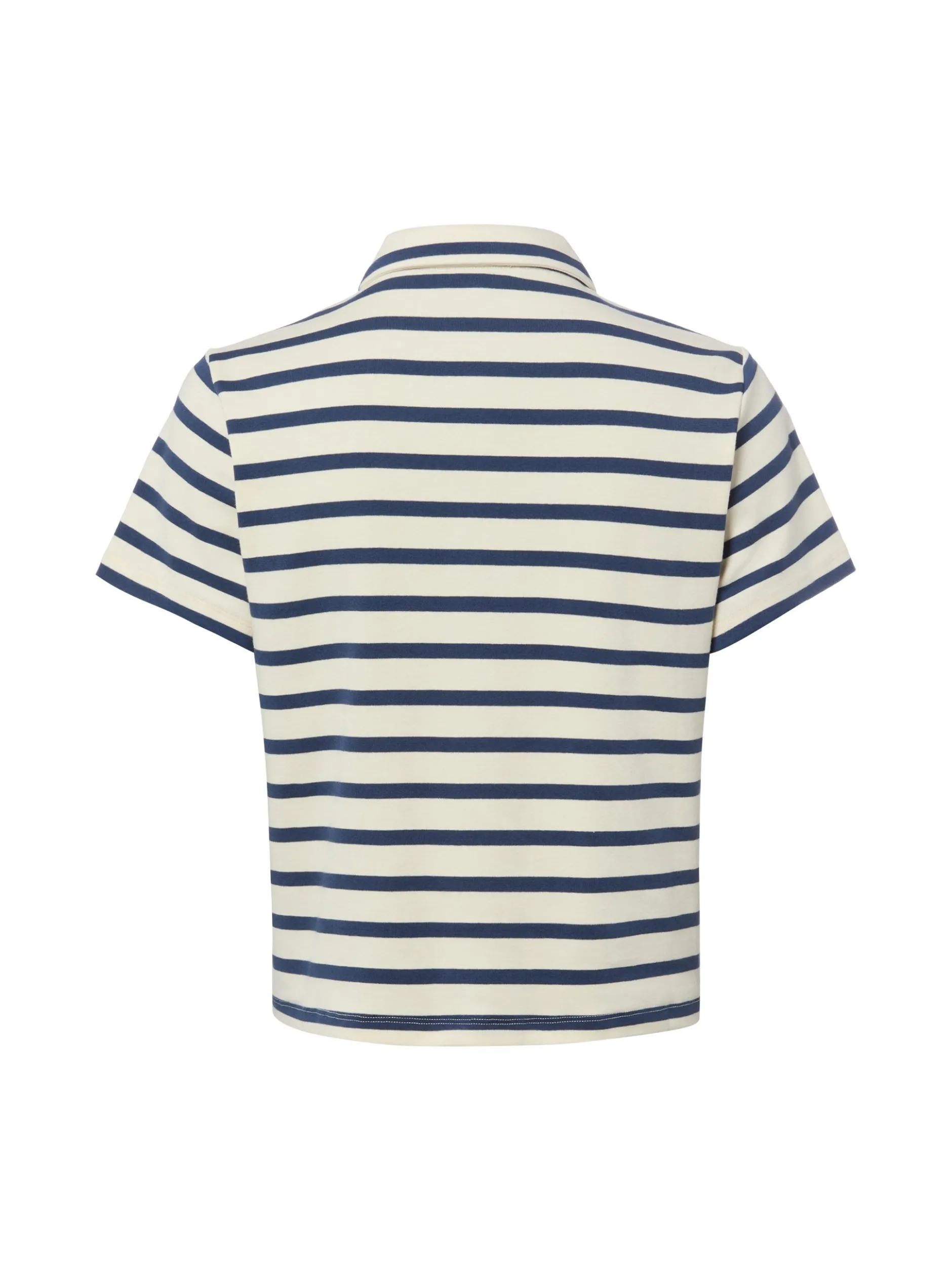 Marie Lund Damen Poloshirt in beige blau
