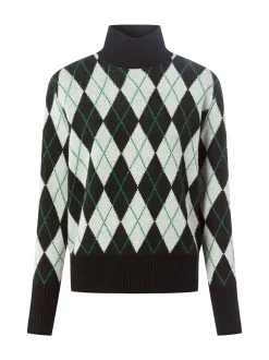Marie Lund Damen Pullover aus Merinowolle in schwarz