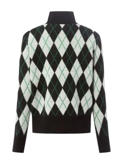 Marie Lund Damen Pullover aus Merinowolle in schwarz