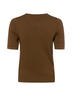 Marie Lund Damen Pullover in braun - Ärmel: kurzarm