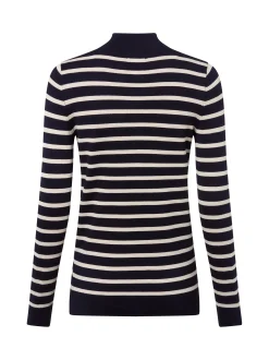 Marie Lund Damen Pullover in marine ecru