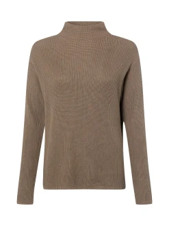 Marie Lund Damen Pullover in taupe - Ärmel: langarm