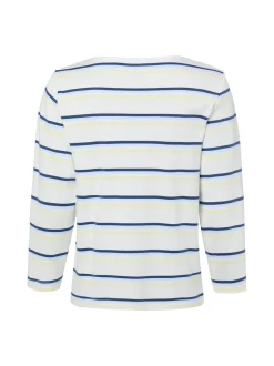 Marie Lund Damen Shirt in ecru marine - Ärmel: 3/4 Arm