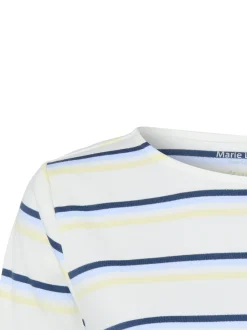 Marie Lund Damen Shirt in ecru marine - Ärmel: 3/4 Arm