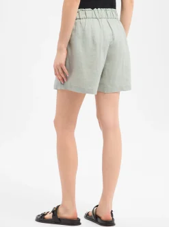 Marie Lund Damen Shorts aus Leinen in lind - Länge: kurz