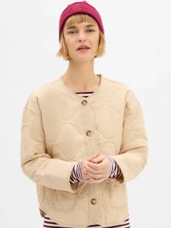 Marie Lund Damen Steppjacke in beige