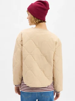 Marie Lund Damen Steppjacke in beige
