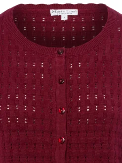 Marie Lund Damen Strickjacke in bordeaux