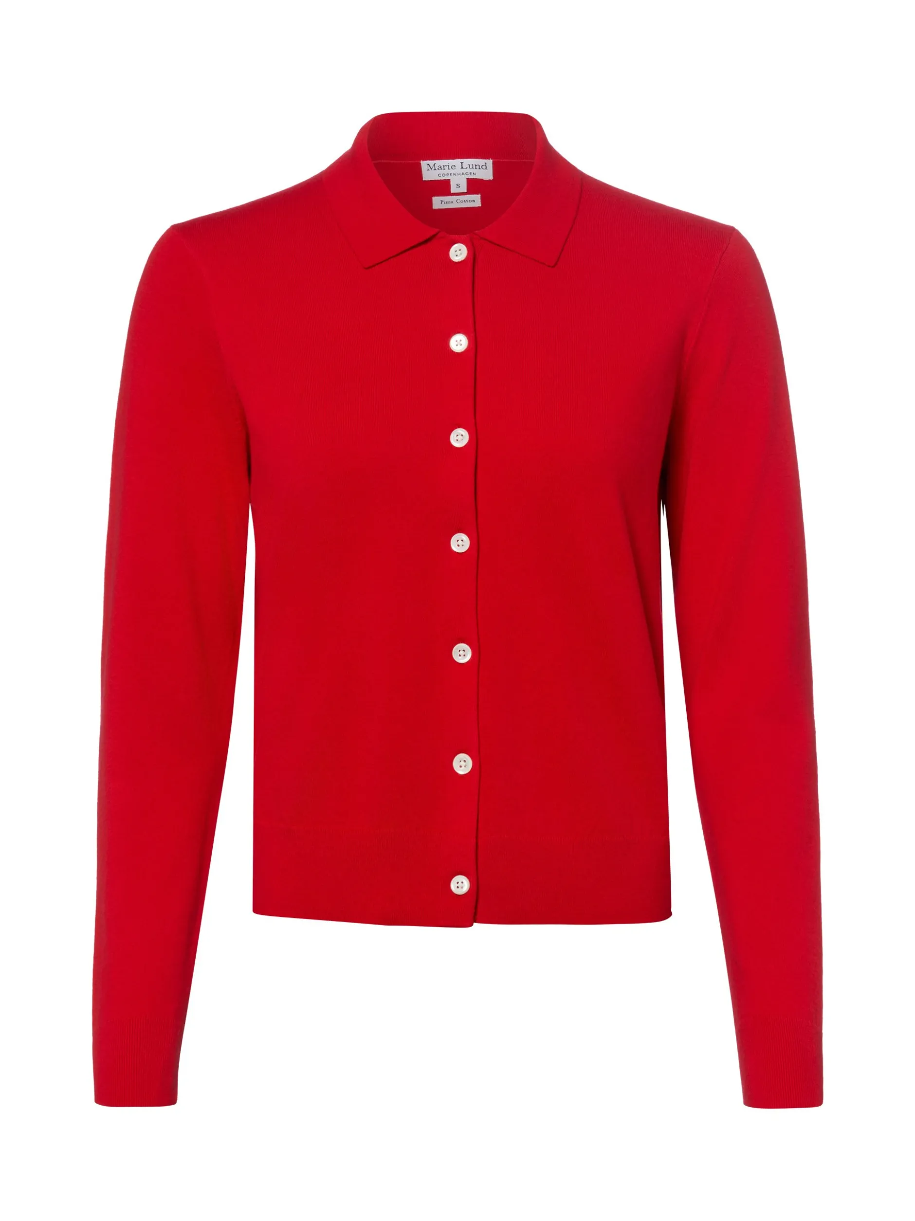 Marie Lund Damen Strickjacke in rot - Ärmel: langarm