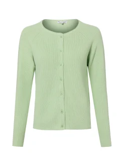 Marie Lund Damen Strickjacke in lind - Ärmel: langarm